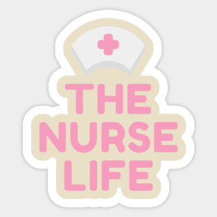 Pink Heartbeat: Nurse Professional Design Sticker